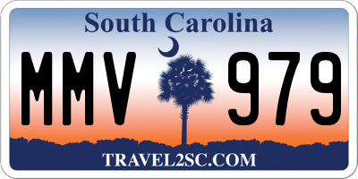 SC license plate MMV979