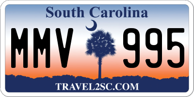 SC license plate MMV995