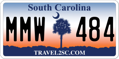 SC license plate MMW484