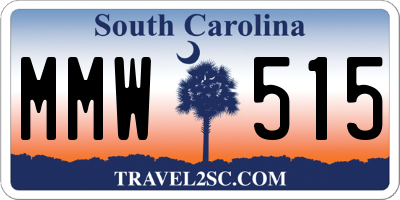 SC license plate MMW515