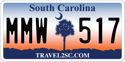 SC license plate MMW517