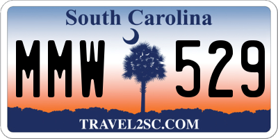 SC license plate MMW529