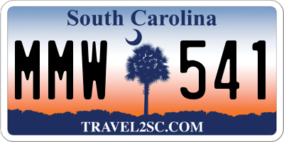 SC license plate MMW541