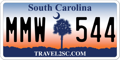 SC license plate MMW544