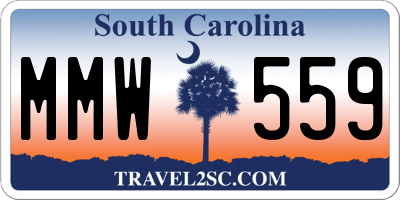 SC license plate MMW559