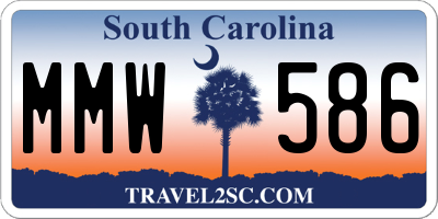 SC license plate MMW586