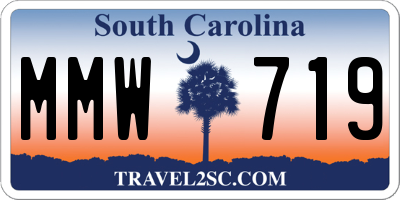 SC license plate MMW719