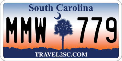 SC license plate MMW779