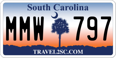 SC license plate MMW797