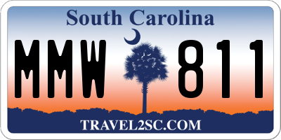 SC license plate MMW811