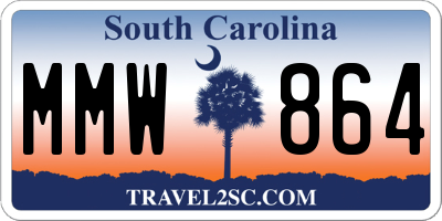 SC license plate MMW864