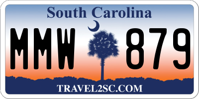 SC license plate MMW879