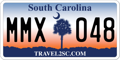 SC license plate MMX048