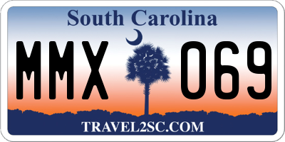 SC license plate MMX069