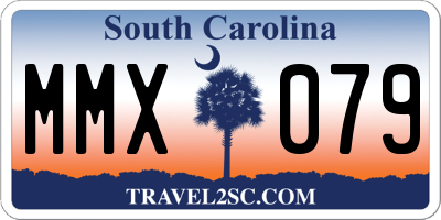 SC license plate MMX079