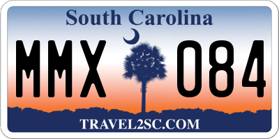 SC license plate MMX084