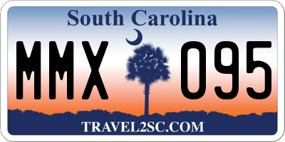 SC license plate MMX095