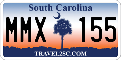 SC license plate MMX155