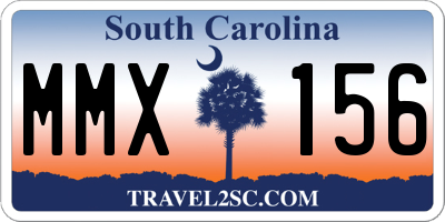SC license plate MMX156