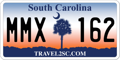 SC license plate MMX162