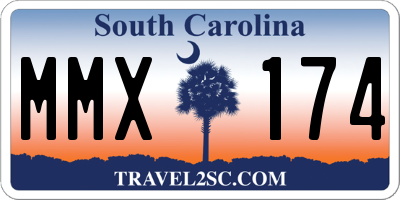 SC license plate MMX174
