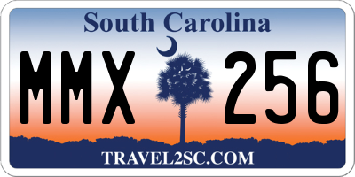 SC license plate MMX256