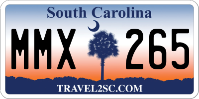 SC license plate MMX265