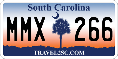 SC license plate MMX266