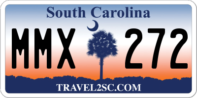 SC license plate MMX272