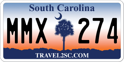 SC license plate MMX274
