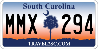 SC license plate MMX294