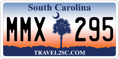 SC license plate MMX295