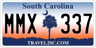 SC license plate MMX337