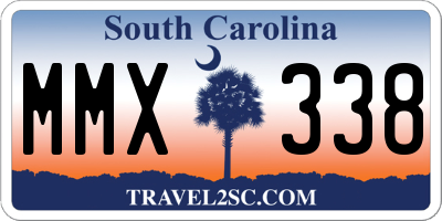 SC license plate MMX338