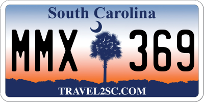 SC license plate MMX369