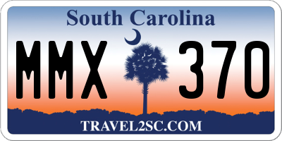 SC license plate MMX370