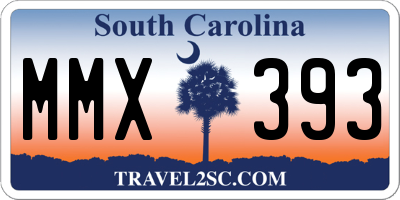 SC license plate MMX393