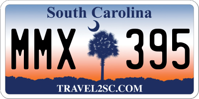 SC license plate MMX395