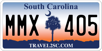 SC license plate MMX405