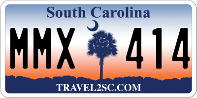 SC license plate MMX414