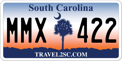 SC license plate MMX422