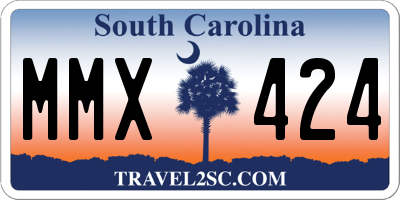 SC license plate MMX424
