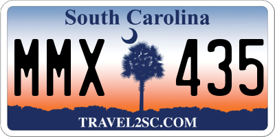 SC license plate MMX435