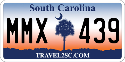 SC license plate MMX439