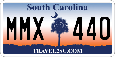 SC license plate MMX440