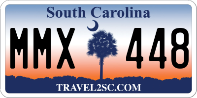 SC license plate MMX448
