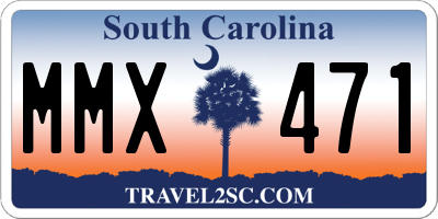 SC license plate MMX471
