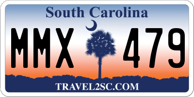 SC license plate MMX479