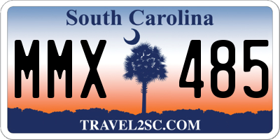 SC license plate MMX485