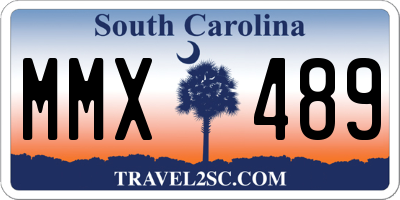 SC license plate MMX489